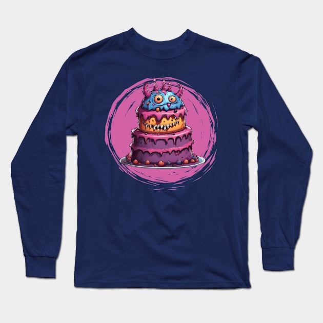 monster cakee Long Sleeve T-Shirt by dodolanlaku